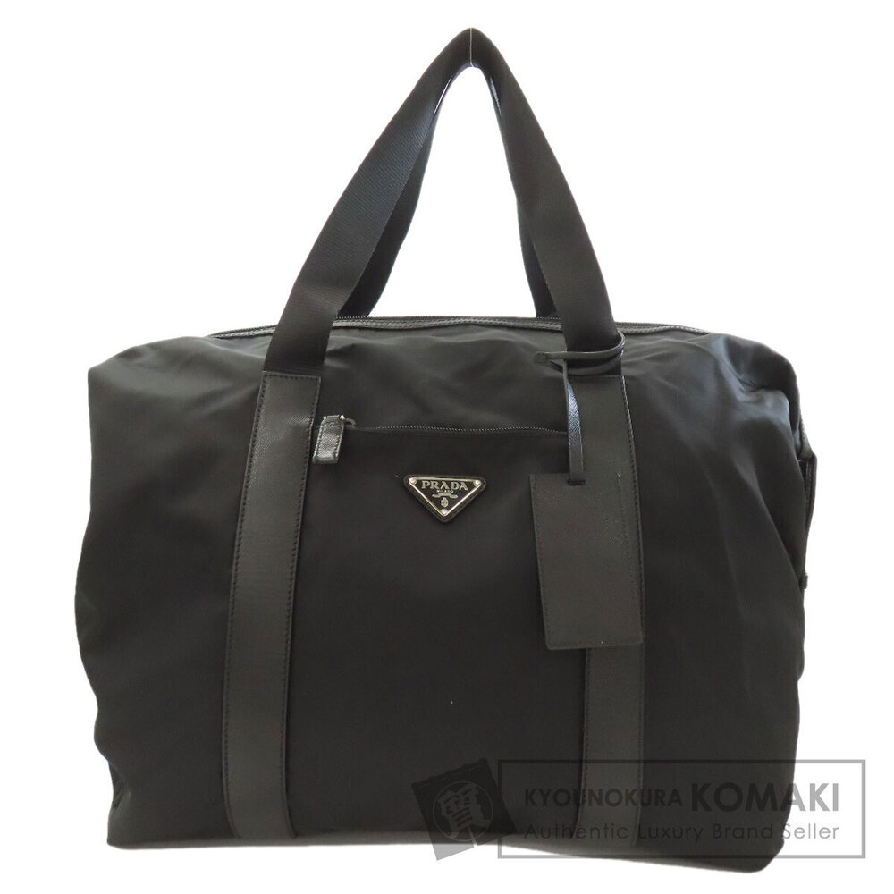 Prada Saffiano leather duffle bag Black